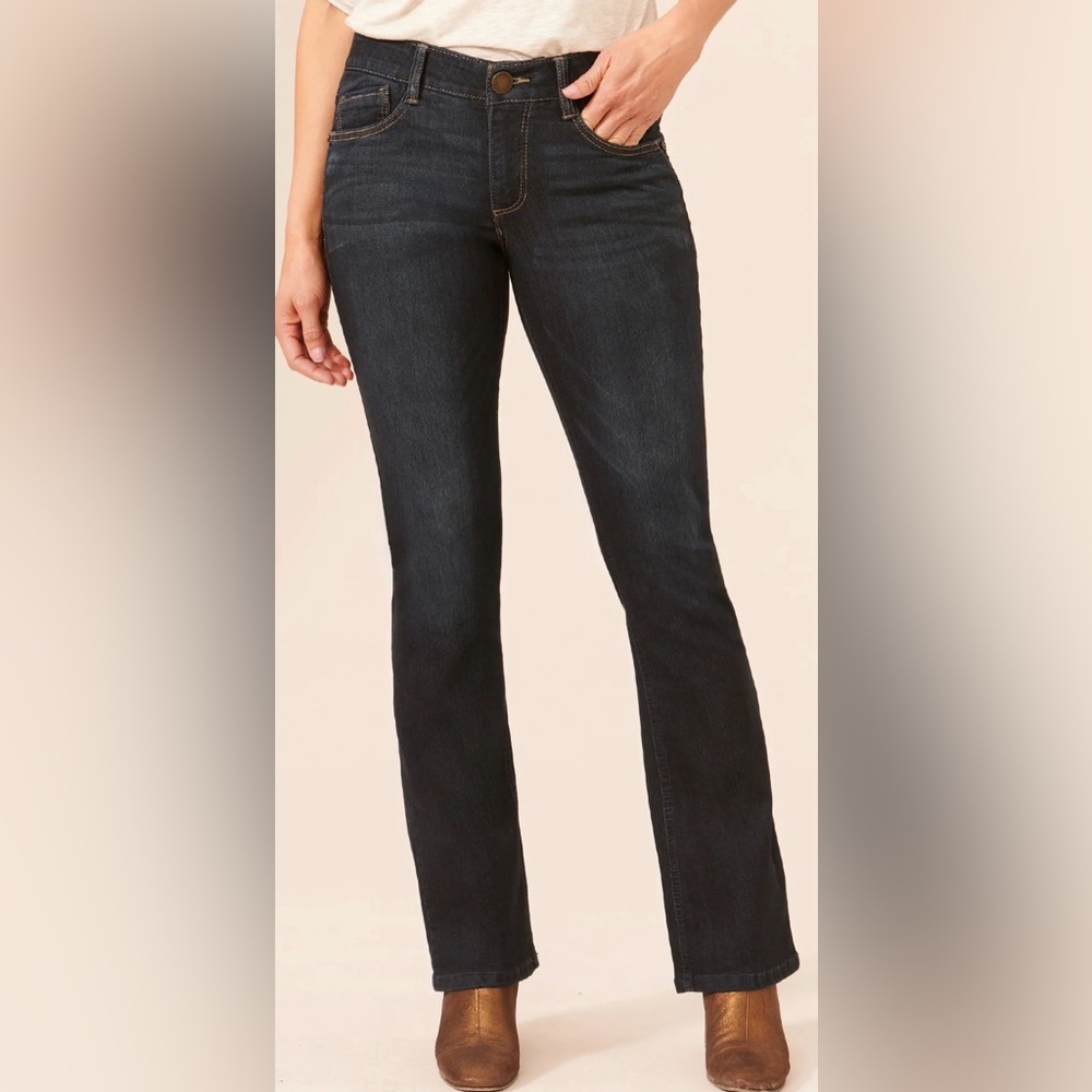 Democracy Ab Solution Itty Bitty Bootcut Jeans In Indigo Wash- 10